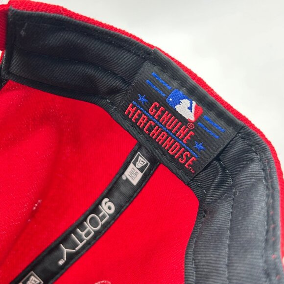 Philadelphia‎ Phillies Red Cap Juan Samuel Autograph New Era Adjustable Hat - Picture 8 of 10